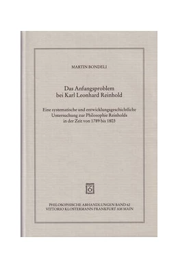 Abbildung von Bondeli | Das Anfangsproblem bei Karl Leonhard Reinhold | 1. Auflage | 1995 | 62 | beck-shop.de
