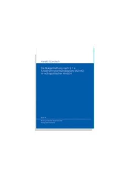 Abbildung von Gündisch | Die Bürgerhaftung nach § 1a Arbeitnehmerentsendegesetz (AEntG) in rechtspolitischer Hinsicht | 1. Auflage | 2006 | 4 | beck-shop.de