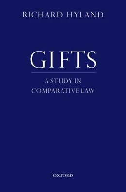 Abbildung von Hyland | Gifts: A Study in Comparative Law | 1. Auflage | 2009 | beck-shop.de
