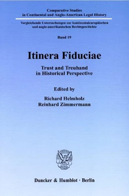Abbildung von Helmholz / Zimmermann | Itinera Fiduciae. | 1. Auflage | 1998 | beck-shop.de