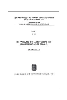 Abbildung von Ostheim | Die Weisung des Arbeitgebers als arbeitsrechtl. Problem | 1. Auflage | 1970 | beck-shop.de