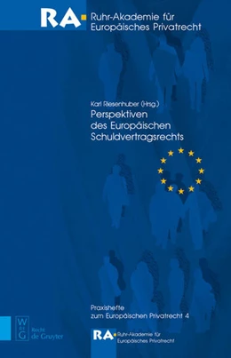 Abbildung von Riesenhuber | Perspektiven des Europäischen Schuldvertragsrechts | 1. Auflage | 2008 | 4 | beck-shop.de