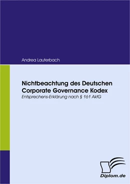Abbildung von Lauterbach | Nichtbeachtung des Deutschen Corporate Governance Kodex | 1. Auflage | 2008 | beck-shop.de