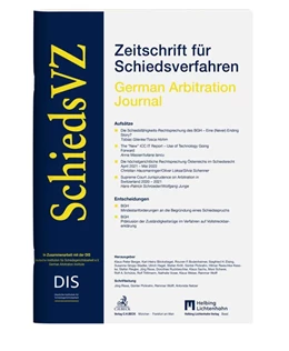 Abbildung von SchiedsVZ • Zeitschrift für Schiedsverfahren | 16. Auflage | 2025 | beck-shop.de