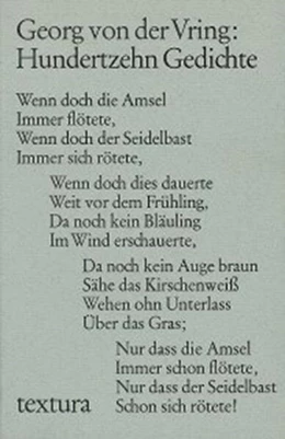 Abbildung von Vring, Georg von der | Hundertzehn Gedichte | 1. Auflage | 2007 | beck-shop.de