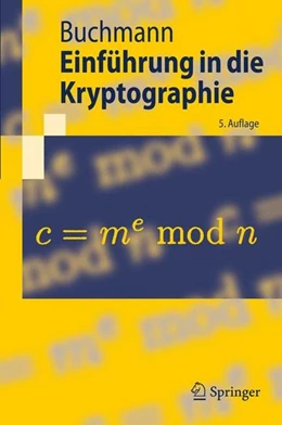 Abbildung von Buchmann | Einführung in die Kryptographie | 5. Auflage | 2010 | beck-shop.de