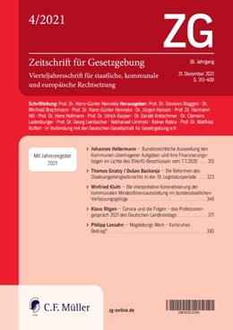 Abbildung von ZG • Zeitschrift für Gesetzgebung | 33. Auflage | 2025 | beck-shop.de