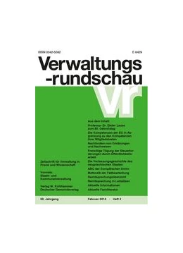 Abbildung von Verwaltungsrundschau – VR | 64. Auflage | 2025 | beck-shop.de