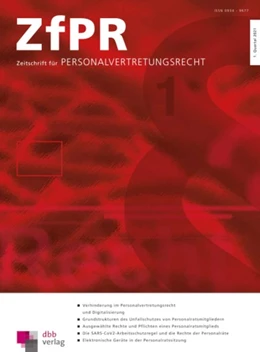 Abbildung von Zeitschrift für Personalvertretungsrecht • ZfPR | 1. Auflage | 2025 | beck-shop.de