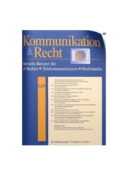 Abbildung von Kommunikation & Recht – K&R | 21. Auflage | 2025 | beck-shop.de