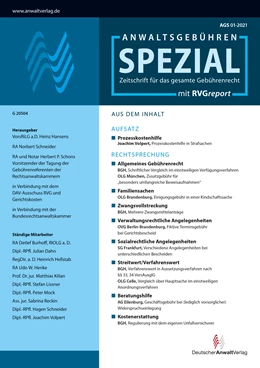 Abbildung von AGS - Anwaltsgebühren spezial | 1. Auflage | 2025 | beck-shop.de