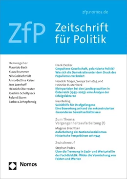 Abbildung von Zeitschrift für Politik • ZfP | 65. Auflage | 2025 | beck-shop.de