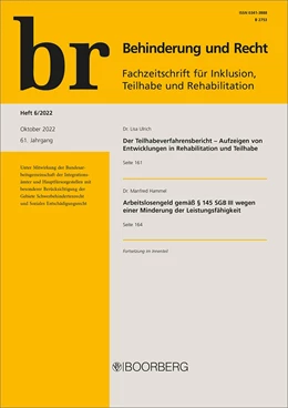 Abbildung von br - Behinderung und Recht | 63. Auflage | 2025 | beck-shop.de