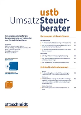 Abbildung von Umsatz-Steuer-Berater • UStB | 1. Auflage | 2025 | beck-shop.de