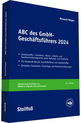 Abbildung von ABC des GmbH-Geschäftsführers • Online | 1. Auflage | 2017 | beck-shop.de