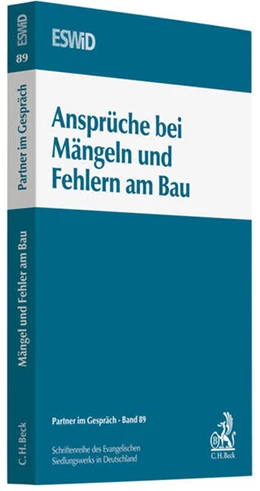 Abbildung von Ansprüche bei Mängeln und Fehlern am Bau | 1. Auflage | 2011 | Band 89 | beck-shop.de