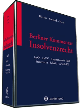 Abbildung von Blersch / Goetsch | Berliner Kommentar Insolvenzrecht | 1. Auflage | 2018 | beck-shop.de