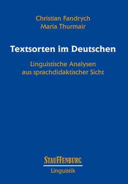 Abbildung von Fandrych / Thurmair | Textsorten im Deutschen | 1. Auflage | 2019 | beck-shop.de