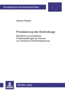 Abbildung von Rüppel | Privatisierung des Strafvollzugs | 1. Auflage | 2010 | 5060 | beck-shop.de