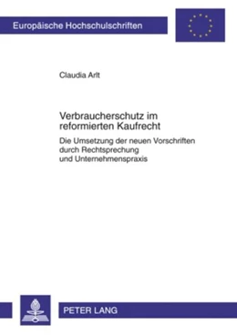 Abbildung von Arlt | Verbraucherschutz im reformierten Kaufrecht | 1. Auflage | 2010 | 5039 | beck-shop.de