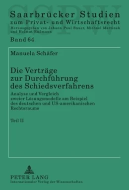 Abbildung von Schäfer | Die Verträge zur Durchführung des Schiedsverfahrens | 1. Auflage | 2010 | 64 | beck-shop.de