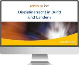 Abbildung von Disziplinarrecht in Bund und Ländern • Online | 1. Auflage | | beck-shop.de