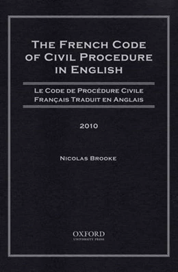 Abbildung von The French Code of Civil Procedure in English, 2010 | 1. Auflage | 2012 | beck-shop.de