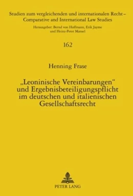 Abbildung von Frase | «Leoninische Vereinbarungen» und Ergebnisbeteiligungspflicht im deutschen und italienischen Gesellschaftsrecht | 1. Auflage | 2009 | 162 | beck-shop.de