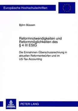 Abbildung von Büssen | Reformnotwendigkeiten und Reformmöglichkeiten des § 4 III EStG | 1. Auflage | 2009 | 4895 | beck-shop.de
