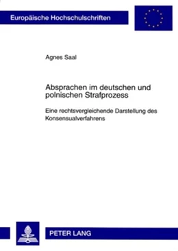 Abbildung von Saal | Absprachen im deutschen und polnischen Strafprozess | 1. Auflage | 2009 | beck-shop.de