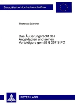 Abbildung von Gondro | Das Äußerungsrecht des Angeklagten und seines Verteidigers gemäß § 257 StPO | 1. Auflage | 2008 | beck-shop.de