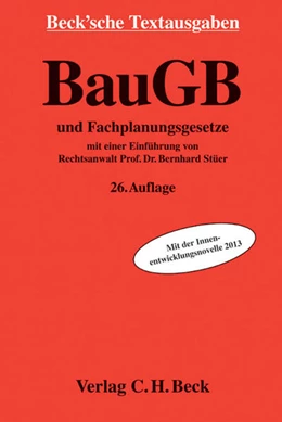 Abbildung von Baugesetzbuch: BauGB | 26. Auflage | 2013 | beck-shop.de