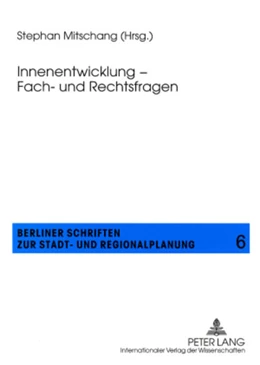 Abbildung von Mitschang | Innenentwicklung – Fach- und Rechtsfragen | 1. Auflage | 2008 | beck-shop.de