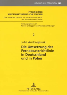 Abbildung von Andrzejewski | Die Umsetzung der Fernabsatzrichtlinie in Deutschland und in Polen | 1. Auflage | 2008 | beck-shop.de