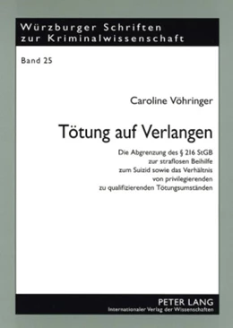 Abbildung von Vöhringer | Tötung auf Verlangen | 1. Auflage | 2008 | 25 | beck-shop.de