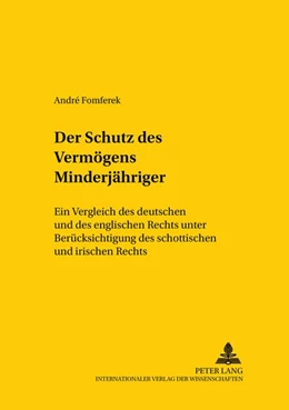 Abbildung von Fomferek | Der Schutz des Vermögens Minderjähriger | 1. Auflage | 2002 | 71 | beck-shop.de