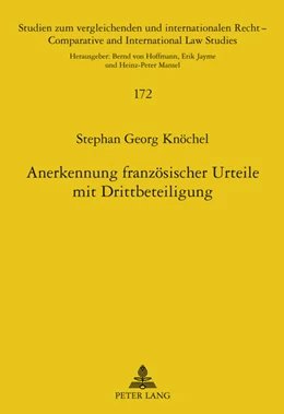 Abbildung von Knöchel | Anerkennung französischer Urteile mit Drittbeteiligung | 1. Auflage | 2011 | 172 | beck-shop.de