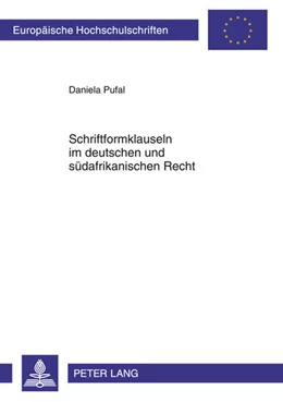 Abbildung von Pufal | Schriftformklauseln im deutschen und südafrikanischen Recht | 1. Auflage | 2011 | beck-shop.de
