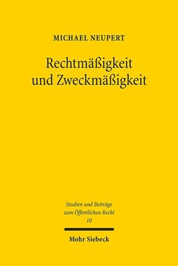 Abbildung von Neupert | Rechtmäßigkeit und Zweckmäßigkeit | 1. Auflage | 2011 | 10 | beck-shop.de
