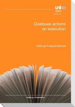 Abbildung von Bohnet | Quelques actions en exécution | 1. Auflage | 2011 | beck-shop.de