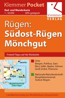 Abbildung von Kuhlmann / Klemmer | Rügen: Südost-Rügen, Mönchgut 1 : 50 000 Rad- und Wanderkarte | 1. Auflage | 2011 | beck-shop.de