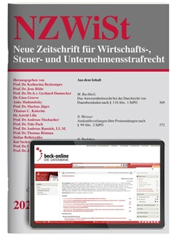 Abbildung von NZWiSt • Neue Zeitschrift für Wirtschafts-, Steuer- und Unternehmensstrafrecht | 7. Auflage | 2025 | beck-shop.de