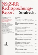 Cover NStZ-RR • Rechtsprechungs-Report Strafrecht