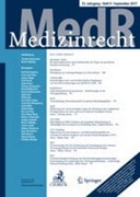 Cover MedR - Medizinrecht
