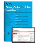 Cover NZS • Neue Zeitschrift für Sozialrecht