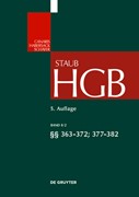 Cover Handelsgesetzbuch: HGB, Band 8/2: §§ 363-372; 377-382