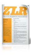 Cover ZLR - Zeitschrift für das gesamte Lebensmittelrecht