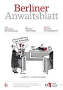 Cover Berliner Anwaltsblatt