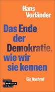 Cover Das Ende der Demokratie, wie wir sie kannten