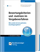 Cover Bewertungskriterien und -matrizen im Vergabeverfahren